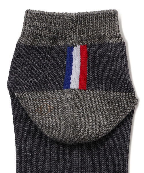 MARCOMONDE（マルコモンド）の「MARCOMONDE（マルコモンド）トリコロールソックス/メンズソックス（ソックス/靴下・メンズ・チャコール/ベージュ/ネイビー・FREE）」の6枚目の写真