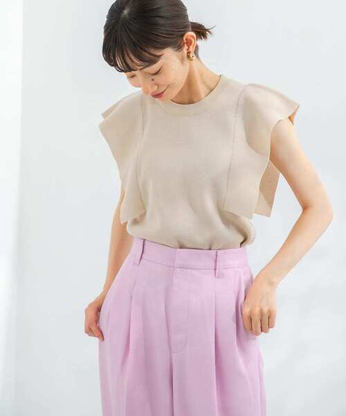 KBF（ケイビーエフ）の「フレアスリーブデザインニット（ニット