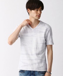 HIDEAWAYS NICOLE | ウェーブ柄膨れジャカードTシャツ(Tシャツ/カットソー)