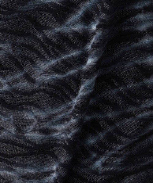 HIDEAWAYS NICOLE(ハイダウェイニコル)の「ウェーブ柄膨れジャカードTシャツ(Tシャツ/カットソー・メンズ・ホワイト/ネイビー/オレンジ/ブラック・MEDIUM/X-LARGE/LARGE)」の11枚目の写真