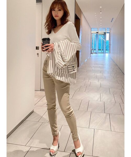 RESEXXY（リゼクシー）の「ハイウエストスキニーパンツ（その他パンツ・レディース・ブラック/ホワイト/ベージュ・FREE）」の16枚目の写真