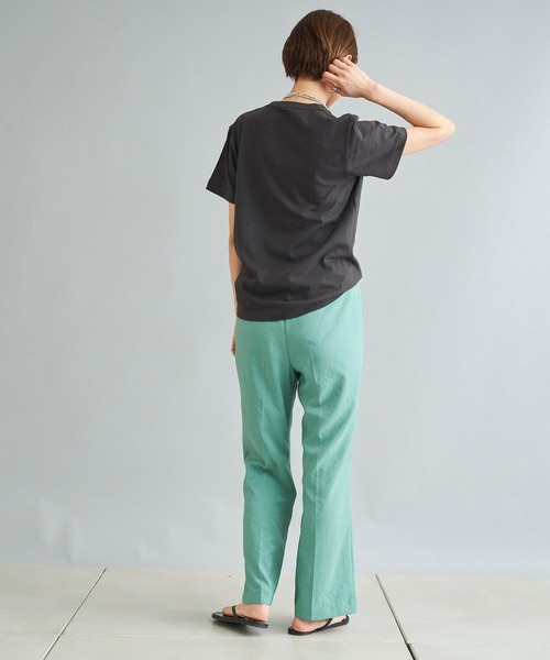 DouDou（ドゥドゥ）の「【WEB限定】Meow フロッキープリントT（Tシャツ/カットソー・レディース・チャコールグレー/オフホワイト/ブルー・FREE）」の15枚目の写真