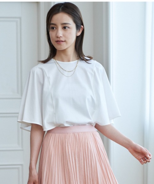 ANAYI（アナイ）の「ライトポンチケープスリーブプルオーバー <手洗い 