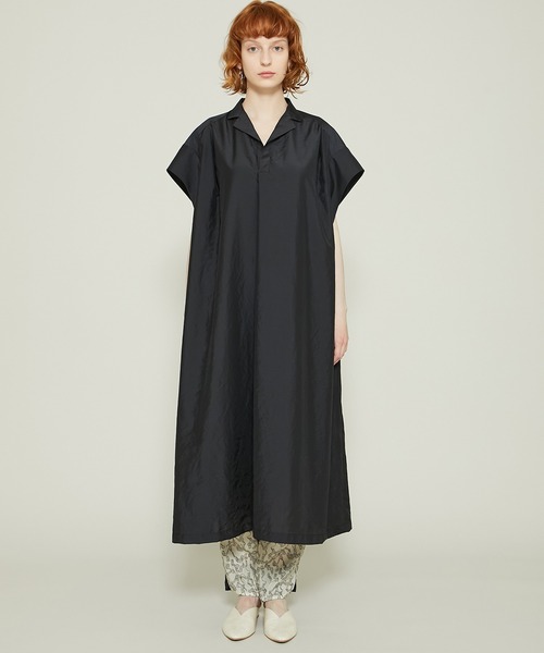 08sircus (ゼロエイトサーカス) Vintage crape band collar long