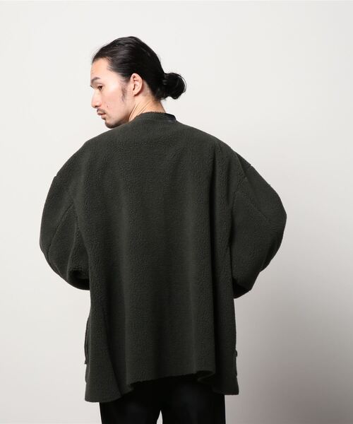N.HOOLYWOOD(N.ハリウッド)の「REVERSIBLE COAT(ノーカラージャケット・メンズ・カーキ/チャコール・38/40/36)」の17枚目の写真