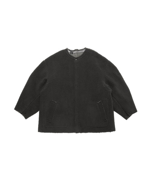 N.HOOLYWOOD(N.ハリウッド)の「REVERSIBLE COAT(ノーカラージャケット・メンズ・カーキ/チャコール・38/40/36)」の2枚目の写真