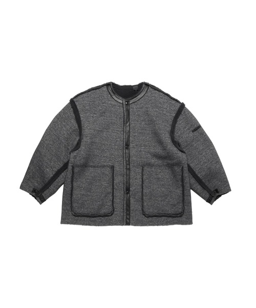 N.HOOLYWOOD(N.ハリウッド)の「REVERSIBLE COAT(ノーカラージャケット・メンズ・カーキ/チャコール・38/40/36)」の8枚目の写真