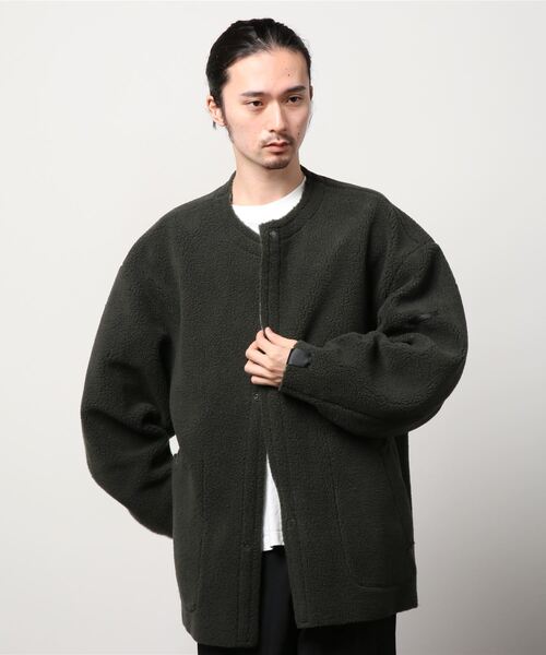 N.HOOLYWOOD(N.ハリウッド)の「REVERSIBLE COAT(ノーカラージャケット・メンズ・カーキ/チャコール・38/40/36)」の18枚目の写真