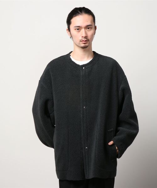 N.HOOLYWOOD(N.ハリウッド)の「REVERSIBLE COAT(ノーカラージャケット・メンズ・カーキ/チャコール・38/40/36)」の3枚目の写真