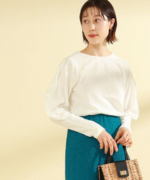 Ray BEAMS | Ray BEAMS / コクーン スリーブ クルーネック Tシャツ(Tシャツ/カットソー)