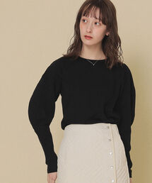 Ray BEAMS | Ray BEAMS / コクーン スリーブ クルーネック Tシャツ(Tシャツ/カットソー)