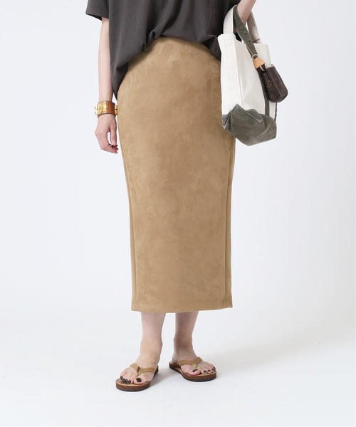 【新品・紙タグ付】ドゥーズィエムクラスのJersey SUEDEタイトスカート Deuxieme Classe（ドゥーズィエムクラス）の「Jersey SUEDE タイト