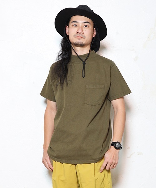 Goodwear(Since1983)(グッドウェア)の「S/S MOCK NECK POCKET TEE/ ショートスリーブ モックネックポケットT SALE(Tシャツ/カットソー・メンズ・ブラウン/レモンイエロー/レッド/マスタード/イエロー系その他/グレー/グリーン/グリーン系その他/ダークオリーブ/パープル/オリーブ/ブルー系その他2/グリーン系その他2/グレイッシュベージュ/グリーン系その他3/コバルトブルー/ブラウン系その他・LARGE/X-LARGE/SMALL/MEDIUM)」の5枚目の写真