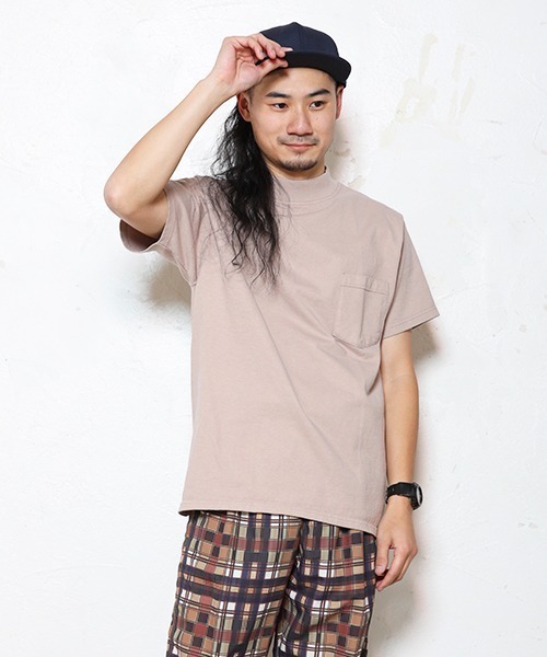 Goodwear(Since1983)(グッドウェア)の「S/S MOCK NECK POCKET TEE/ ショートスリーブ モックネックポケットT SALE(Tシャツ/カットソー・メンズ・ブラウン/レモンイエロー/レッド/マスタード/イエロー系その他/グレー/グリーン/グリーン系その他/ダークオリーブ/パープル/オリーブ/ブルー系その他2/グリーン系その他2/グレイッシュベージュ/グリーン系その他3/コバルトブルー/ブラウン系その他・LARGE/X-LARGE/SMALL/MEDIUM)」の4枚目の写真
