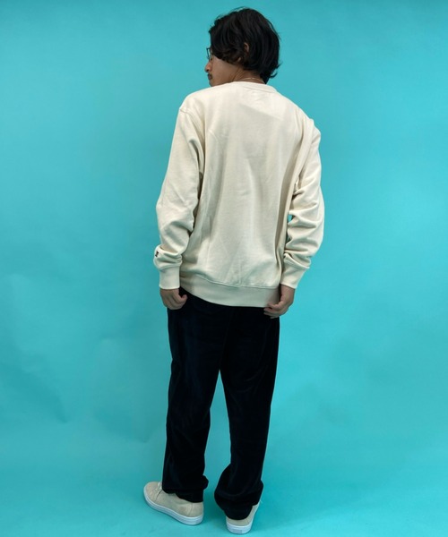 DC（ディーシー）の「【ムラサキスポーツ別注】DC/ディーシー 撥水加工 刺繍ロゴ クルースウェット DPO214032（スウェット・メンズ・ブラック/カーキ/ベージュ・L/M/XL）」の5枚目の写真