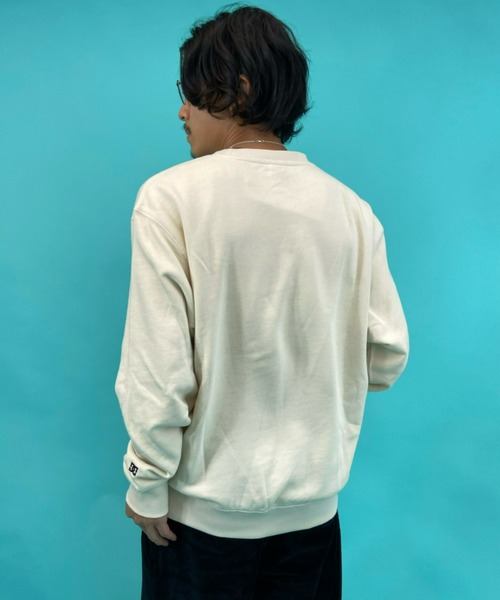 DC（ディーシー）の「【ムラサキスポーツ別注】DC/ディーシー 撥水加工 刺繍ロゴ クルースウェット DPO214032（スウェット・メンズ・ブラック/カーキ/ベージュ・L/M/XL）」の16枚目の写真