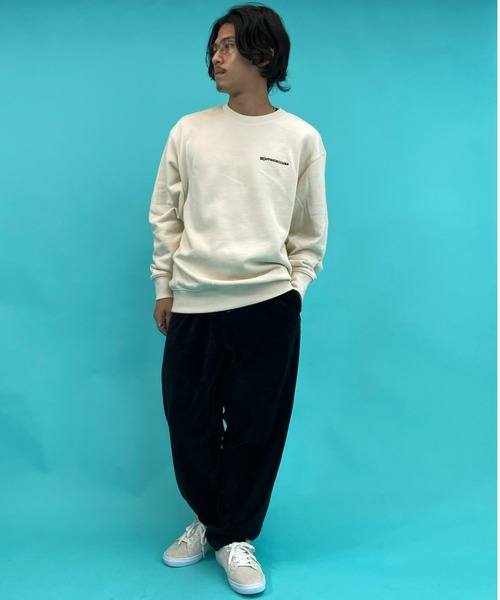 DC（ディーシー）の「【ムラサキスポーツ別注】DC/ディーシー 撥水加工 刺繍ロゴ クルースウェット DPO214032（スウェット・メンズ・ブラック/カーキ/ベージュ・L/M/XL）」の13枚目の写真