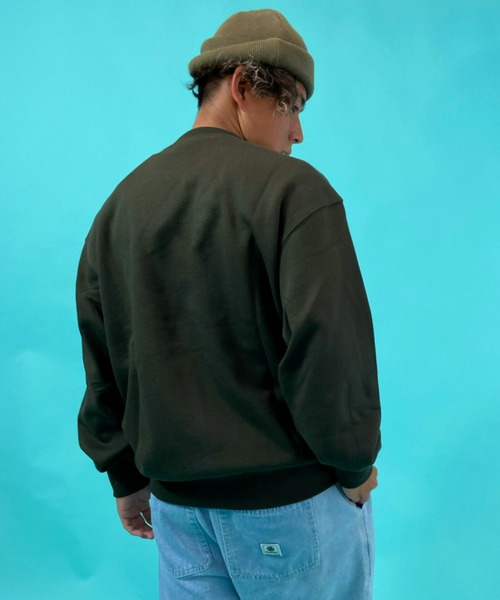 DC（ディーシー）の「【ムラサキスポーツ別注】DC/ディーシー 撥水加工 刺繍ロゴ クルースウェット DPO214032（スウェット・メンズ・ブラック/カーキ/ベージュ・L/M/XL）」の17枚目の写真