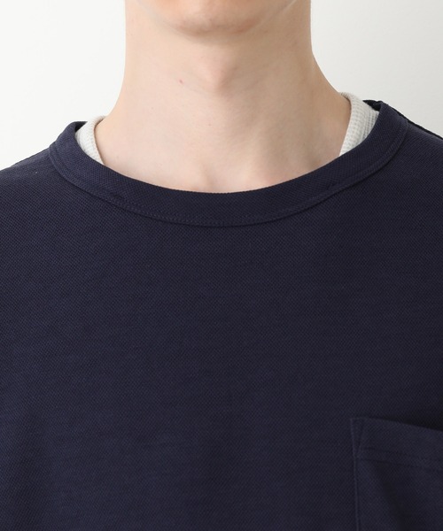 JUNRED（ジュンレッド）の「フェイクレイヤードTシャツ（Tシャツ/カットソー・メンズ・ベージュ/ネイビー/ブルー・LL/M/L）」の21枚目の写真