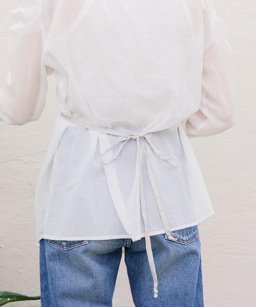 ONEME(ワンム)の「ONEME Sheer feeling Tunic Blouse(シャツ/ブラウス・レディース・ホワイト・FREE)」の12枚目の写真