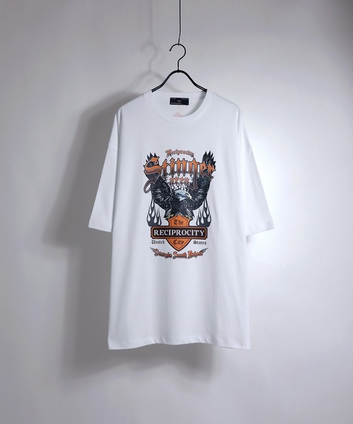 ILL'S(イルズ)の「ILL'S / イルズ エンジェル/イーグル ビッグTシャツ(Tシャツ/カットソー・メンズ・ホワイト/ブラック/ブルー/ホワイト系その他/ブラック系その他/グレー系その他・M/L)」の19枚目の写真