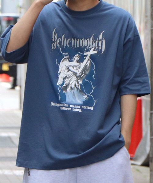 ILL'S(イルズ)の「ILL'S / イルズ エンジェル/イーグル ビッグTシャツ(Tシャツ/カットソー・メンズ・ホワイト/ブラック/ブルー/ホワイト系その他/ブラック系その他/グレー系その他・M/L)」の10枚目の写真