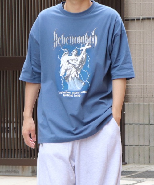 ILL'S(イルズ)の「ILL'S / イルズ エンジェル/イーグル ビッグTシャツ(Tシャツ/カットソー・メンズ・ホワイト/ブラック/ブルー/ホワイト系その他/ブラック系その他/グレー系その他・M/L)」の13枚目の写真