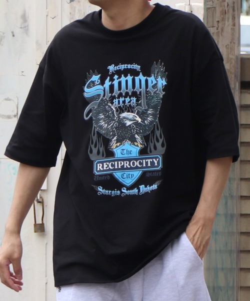 ILL'S(イルズ)の「ILL'S / イルズ エンジェル/イーグル ビッグTシャツ(Tシャツ/カットソー・メンズ・ホワイト/ブラック/ブルー/ホワイト系その他/ブラック系その他/グレー系その他・M/L)」の17枚目の写真