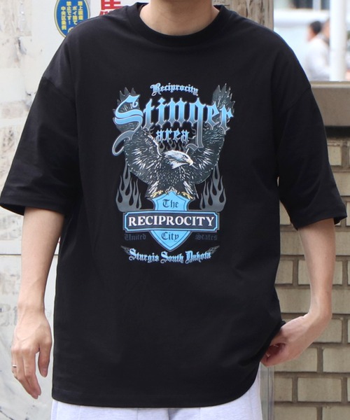 ILL'S(イルズ)の「ILL'S / イルズ エンジェル/イーグル ビッグTシャツ(Tシャツ/カットソー・メンズ・ホワイト/ブラック/ブルー/ホワイト系その他/ブラック系その他/グレー系その他・M/L)」の18枚目の写真