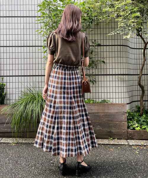 MAJESTIC LEGON（マジェスティックレゴン）の「襟付き2wayニット（ニット/セーター・レディース・ブラック/ブラウン/アイボリー・MEDIUM）」の6枚目の写真