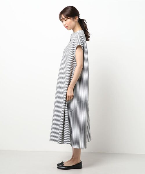 coca（coca）（コカ）の「ストライプスキッパーシャツワンピース（シャツワンピース・レディース・ストライプ・L/M）」の3枚目の写真