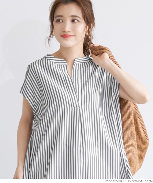 coca（coca）（コカ）の「ストライプスキッパーシャツワンピース（シャツワンピース・レディース・ストライプ・L/M）」の8枚目の写真