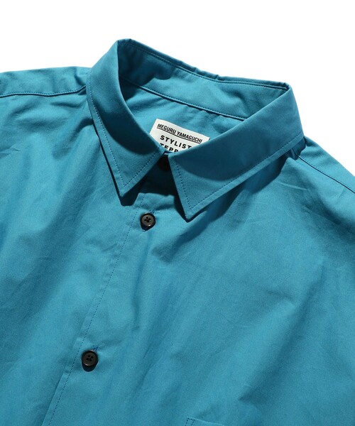 F-LAGSTUF-F（フラグスタフ）の「F-LAGSTUF-F/フラグスタフ フラッグスタッフ ×M×T Long Sleeve Shirt 袖刺繍/ロングスリーブシャツ（シャツ/ブラウス・メンズ・ブルー・MEDIUM/X-LARGE）」の3枚目の写真