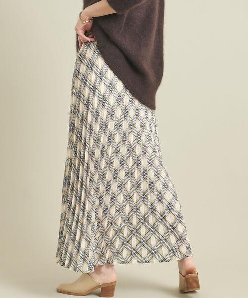 BEAUTY&YOUTH UNITED ARROWS(ビューティーアンドユースユナイテッドアローズ)の「【WEB限定】by ※チェックプリーツスカート -ウォッシャブル- ∴(スカート・レディース・ブラック/ネイビー/ナチュラル・FREE)」の10枚目の写真