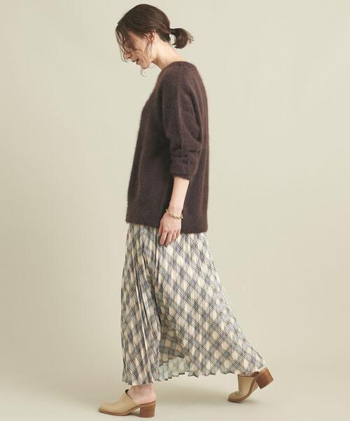 BEAUTY&YOUTH UNITED ARROWS(ビューティーアンドユースユナイテッドアローズ)の「【WEB限定】by ※チェックプリーツスカート -ウォッシャブル- ∴(スカート・レディース・ブラック/ネイビー/ナチュラル・FREE)」の11枚目の写真