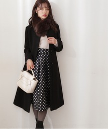 PROPORTION BODY DRESSING ノーカラーコート 黒 プロポーションボディドレッシング PROPORTION BODY DRESSING