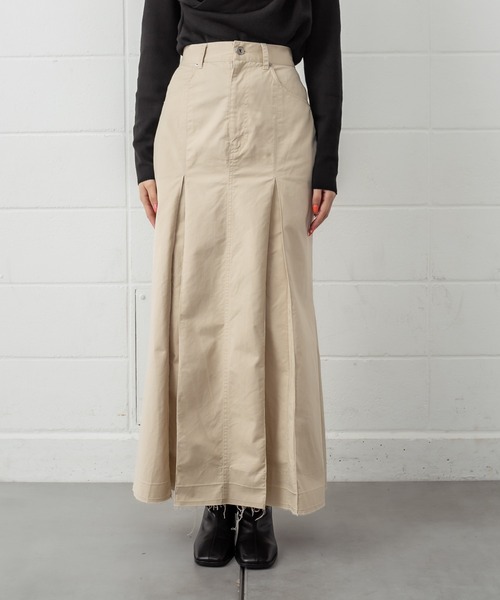 mystic（ミスティック）の「タックフレアスカート（スカート・レディース・ブラック/ベージュ/オリーブ・1/2）」の9枚目の写真