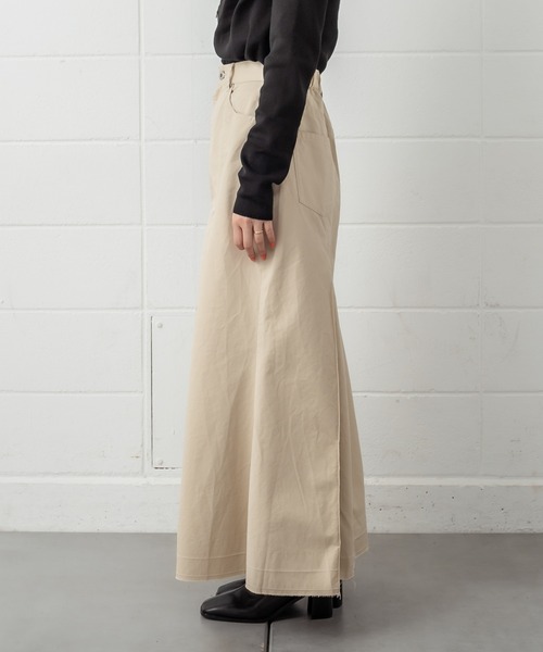 mystic（ミスティック）の「タックフレアスカート（スカート・レディース・ブラック/ベージュ/オリーブ・1/2）」の10枚目の写真