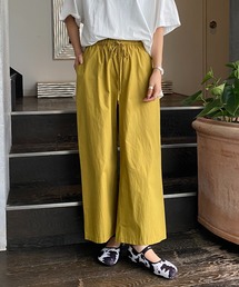 ぎゅっとウエストスタイル カラーパンツ