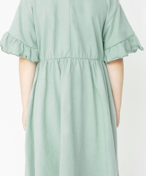 BRANSHES（ブランシェス）の「袖フリルワンピース（ワンピース・キッズ・グリーン/ピンク・110cm/150cm/120cm/100cm/90cm/140cm/130cm）」の12枚目の写真