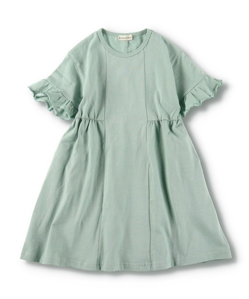 BRANSHES（ブランシェス）の「袖フリルワンピース（ワンピース・キッズ・グリーン/ピンク・110cm/150cm/120cm/100cm/90cm/140cm/130cm）」の16枚目の写真