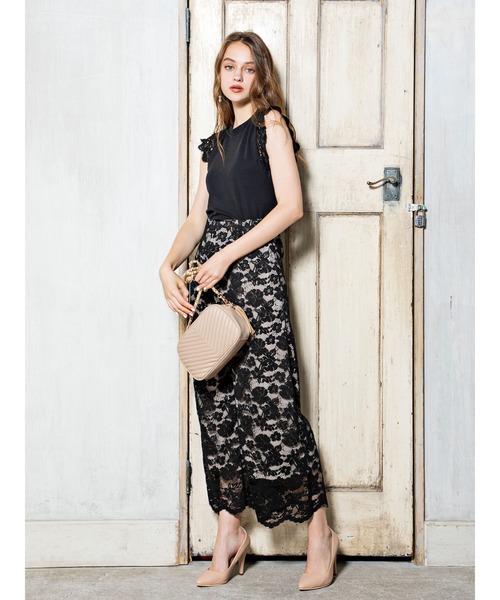 DURAS(デュラス)の「ショルダーレーストップス(Tシャツ/カットソー・レディース・ホワイト/ブラック・FREE)」の10枚目の写真