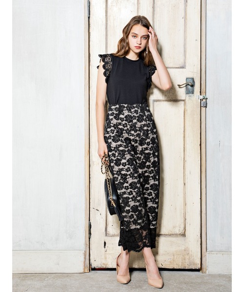 DURAS(デュラス)の「ショルダーレーストップス(Tシャツ/カットソー・レディース・ホワイト/ブラック・FREE)」の7枚目の写真