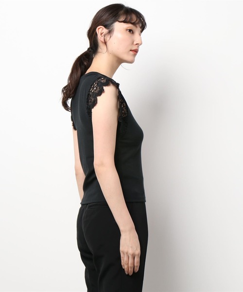 DURAS(デュラス)の「ショルダーレーストップス(Tシャツ/カットソー・レディース・ホワイト/ブラック・FREE)」の20枚目の写真