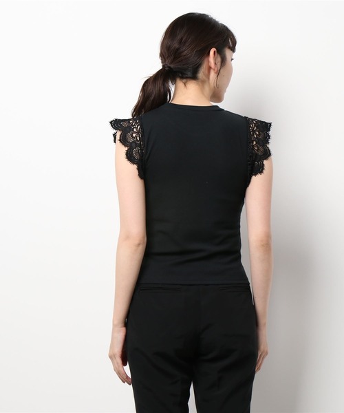 DURAS(デュラス)の「ショルダーレーストップス(Tシャツ/カットソー・レディース・ホワイト/ブラック・FREE)」の21枚目の写真