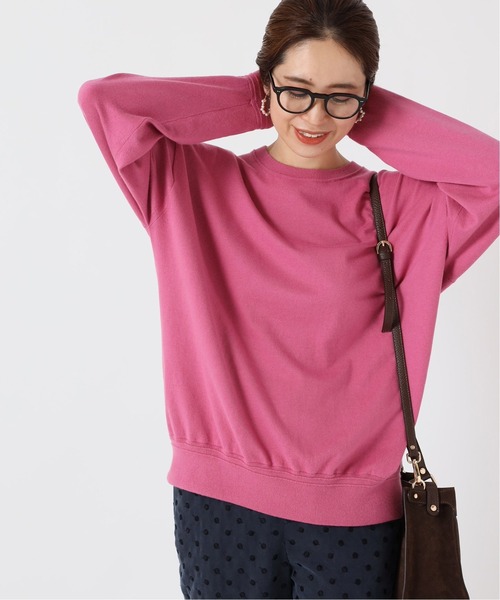 IENA（イエナ）の「コットンカシミヤハイゲージプルオーバー◆（ニット/セーター・レディース・ピンク/グレー/サックスブルー/ブラック・FREE）」の4枚目の写真