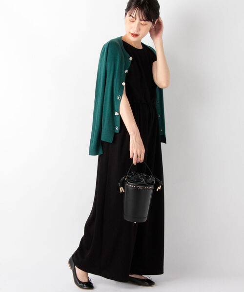 Torrazzo Donna(トラッゾドンナ)の「◇【WEB限定】【TORRAZZO DONNA/ トラッゾドンナ】ビジュー付きカーディガン(カーディガン/ボレロ・レディース・ブラック/オフホワイト/ピンク/グリーン/キャメル・FREE)」の13枚目の写真