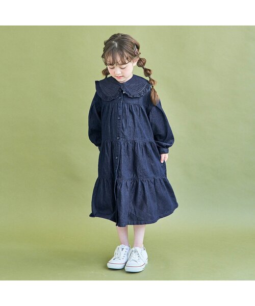 BREEZE（ブリーズ）の「WEB限定 付け衿（付け襟・キッズ・オフホワイト/インディゴブルー/ブラック・SMALL/MEDIUM）」の13枚目の写真