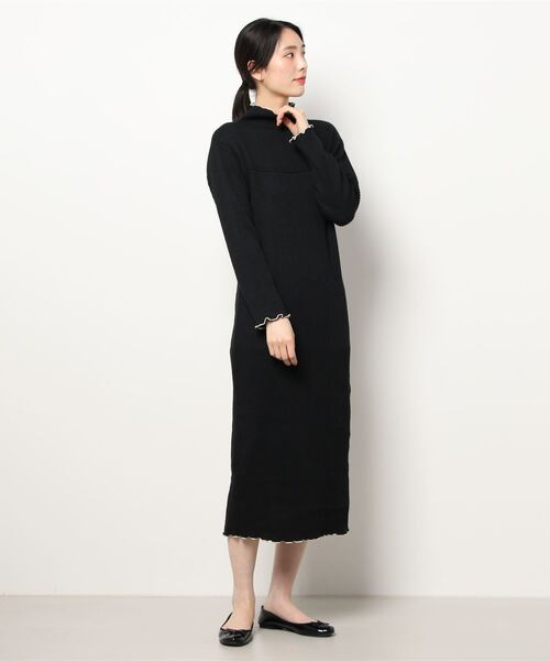 LOWRYS FARM カットオフワンピース ブラック フリー LOWRYS FARM