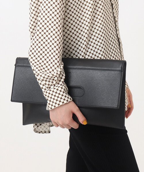 tk.TAKEO KIKUCHI（ティーケータケオキクチ）の「【WEB限定】FLシンプルクラッチ（クラッチバッグ・レディース・ブラック系5/ネイビー/ブラック・00）」の11枚目の写真